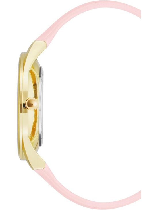 Nine West Women\'s Pink And Gold Analog Japanese Quartz Solid Strap Classic Watch main image 6